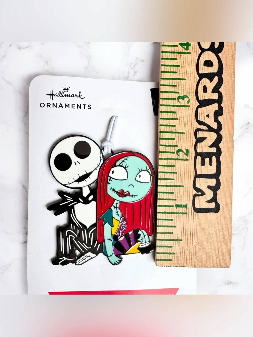 Hallmark Jack Skellington & Sally Nightmare Before Christmas Metal Ornament